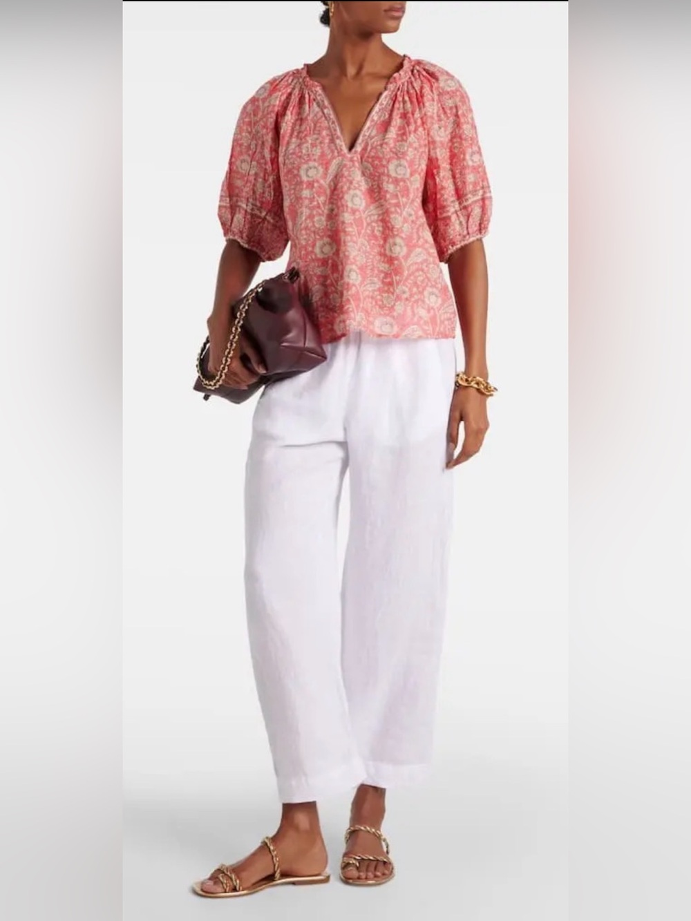 Anthropologie VELVET BY GRAHAM & SPENCER
Lyra Floral Cotton Blouse